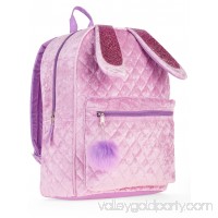 Bunny Quilted Velvet Backpack   567904591